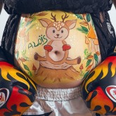 Belly painting nature forêt