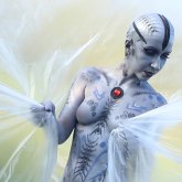 Cyber body painting