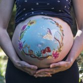 Grossesse boulay bouzonville photo belly painting