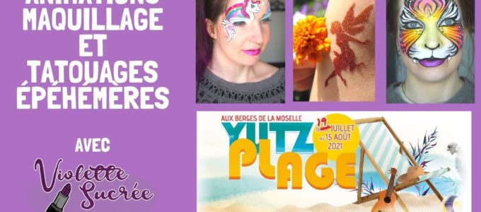yutz plage maquillage enfant animations