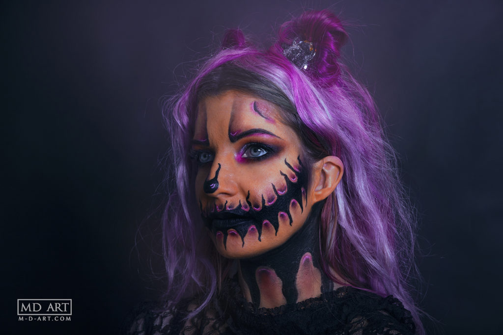 Halloween maquillage citrouille moselle boulay