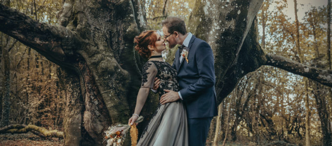 mariée maquillage gothique alternatif