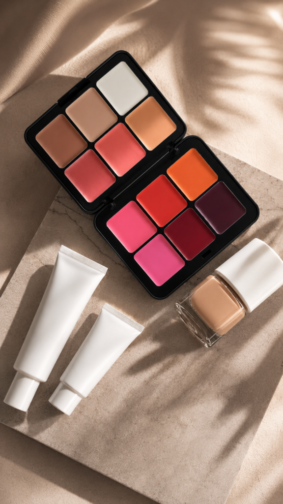 maquillage pour un effet deep skin